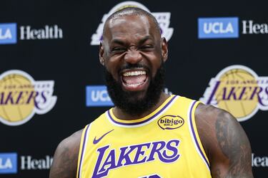 Rueda de prensa del jugador de Los Ángeles Lakers, LeBron James.