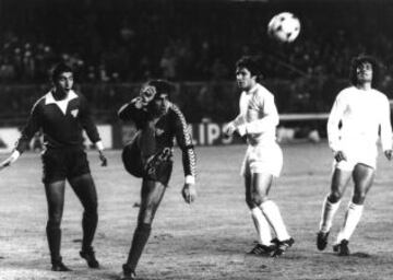 1979/1980 partido de Primera División entre el Real Madrid y el Valencia