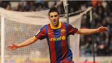 <b>UNA PESADILLA. </b>Villa le ha hecho 11 goles al Depor y marcó en su única visita de blaugrana a Riazor.