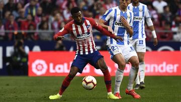 Lemar, ante el Leganés, donde ofreció buenos minutos.