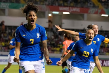 La Selección Colombia perdió 1-0 ante Brasil en cuartos de final y quedó eliminada del Mundial Femenino Sub 20. La Canarinha, a semis.