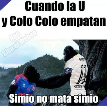 Memes U. de Chile 1-1 Colo Colo.