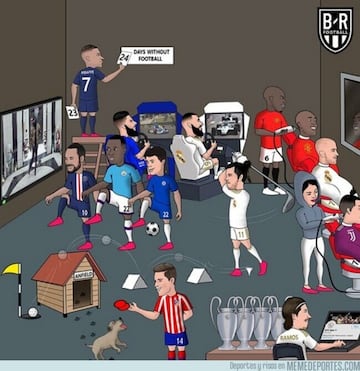 Los memes sobre fútbol no paran por el coronavirus