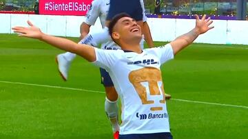 El golazo de cabeza de Mora tras asistencia de Rodríguez