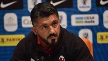 Gennaro Gattuso, t&eacute;cnico del Mil&aacute;n.