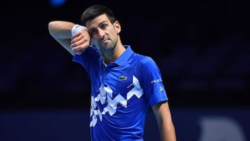 Novak Djokovic, en las ATP Finals.