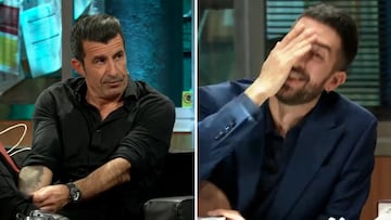 El ‘palo’ de Figo a los aficionados del Atleti que dejó a Broncano con esta cara