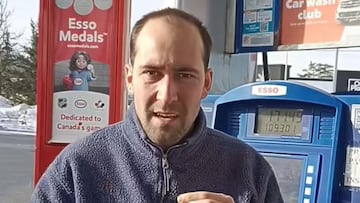 Unos españoles echan gasolina en Canadá, enseñan cuánto les cuesta y más de uno se atraganta al verlo