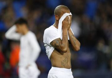 Sevilla's Mariano looks dejected after the game