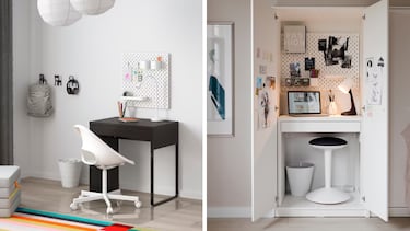 El escritorio Ikea por menos de 50 euros y en dos colores que es ideal para habitaciones pequeñas