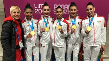 Las integrantes del equipo representativo mexicano en gimnasia rítmica, expresó su parecer después de conseguir la presea áurea en Lima 2019.