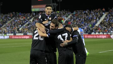 0-1. Muriel celebró el primer gol.