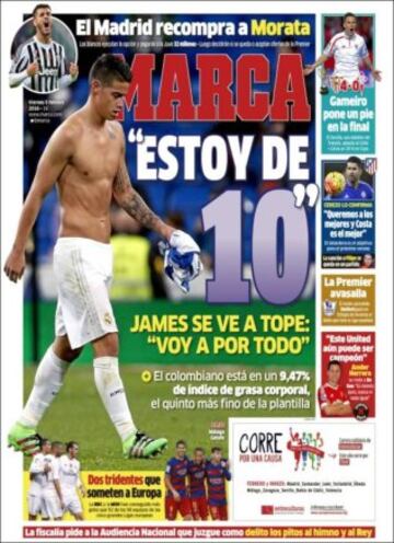 Portadas de la prensa mundial