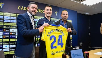 Federico San Emeterio, presentado con el C&aacute;diz CF.