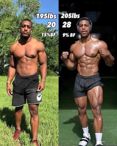 Ashton Hall se dedica al mundo del 'fitness' y en redes ha llamado la atención (además de su forma de vida) por su imponente estado de forma.