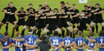 Haka en el Nueva Zelanda-Namibia .