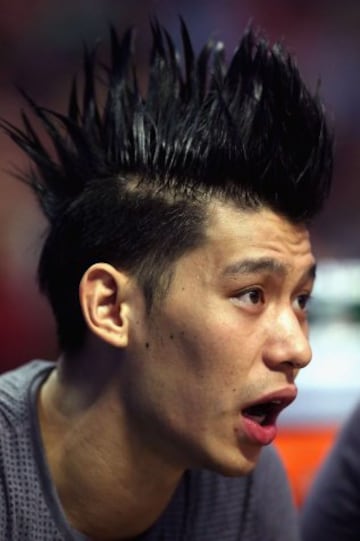 Jeremy Lin y su arriesgado peinado.