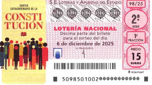 Lotería Nacional: comprobar resultados y premios del Sorteo Extraordinario de la Constitución hoy, 6 de diciembre