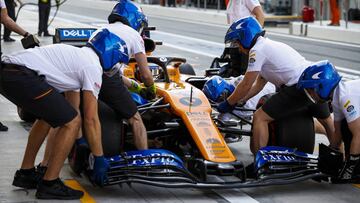 Carlos Sainz (McLaren MCL34) en Abu Dhabi. F1 2019.