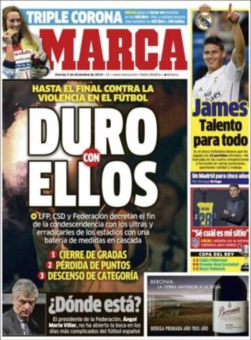 Portadas de la prensa deportiva