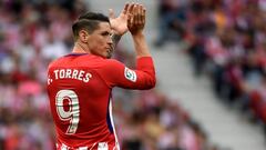 Fernando Torres en su &uacute;ltimo partido con el Atl&eacute;tico de Madrid. 