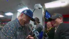 Bill Murray celebra la victoria de los Chicago Cubs. Im&aacute;gen: YouTube