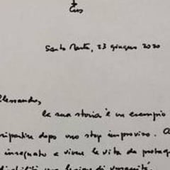 La emotiva carta del Papa Francisco a Álex Zanardi