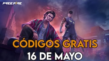 Free Fire c車digos recompensas hoy 16 de mayo