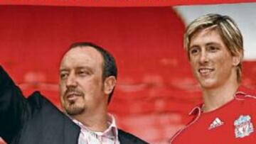 <b>'SPANISH LIVERPOOL'. </b>Benítez y Torres son, junto con Gerrard, los emblemas del equipo inglés.
