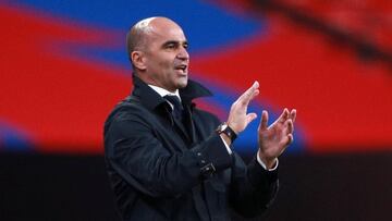 FILE PHOTO: Soccer Football - UEFA Nations League - League A - Group 2 - England v Belgium - Wembley Stadium, London, Britain - October 11, 2020 Belgium coach Roberto Martinez Pool via REUTERS/Ian Walton/File Photo