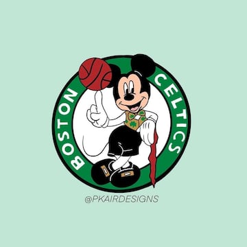 Los logos versión Disney de los equipos de la NBA