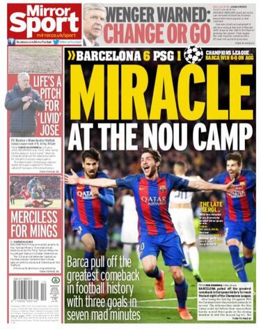 "Marcianos": la prensa mundial, a los pies de un "Barça de leyenda"