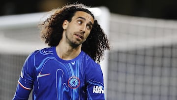 Marc Cucurella, jugador del Chelsea, durante el partido ante el Legia de Varsovia.