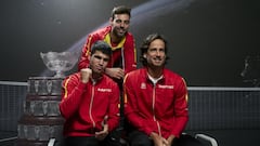 Granollers, Feliciano y Alcaraz, jugadores de Espa&ntilde;a en la Copa Davis 2021.