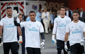 Keylor Navas, Casilla, Rubén Yáñez y Luca.