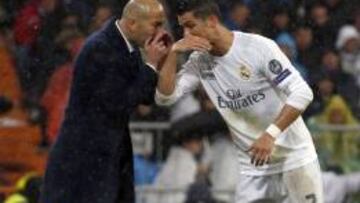 Zidane, con cristiano.