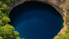 They sent a drone into the depths of a hole in the sea: What they found chilled their blood