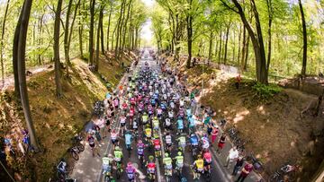 Pelotón en el Giro de Italia.