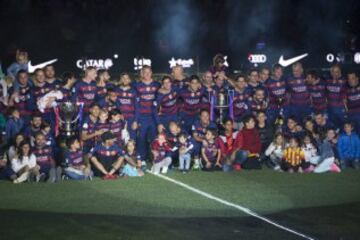 El Barcelona campeón de la Liga BBVA y Copa del Rey.