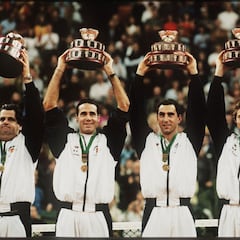 Las seis Copas Davis de España