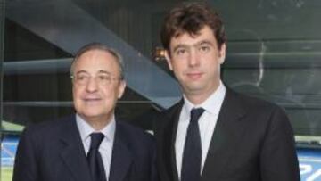 Florentino y Agnelli, antes de la comida.