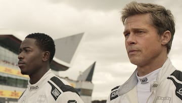 MADRID, 22/06/2025.- Los actores Brad Pitt (d) y Damson Idris (i), en una escena de la película 'F1' llega el viernes a los cines españoles con el objetivo de convertirse en el taquillazo del verano, aprovechando el tirón de Brad Pitt y el buen juego que da el deporte en el cine. EFE/ Warner Bros. Pictures / Apple Original Films/scott Garfield SOLO USO EDITORIAL/SOLO DISPONIBLE PARA ILUSTRAR LA NOTICIA QUE ACOMPAÑA (CRÉDITO OBLIGATORIO)