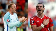 Wayne Rooney y Gareth Bale.