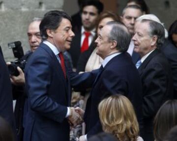 Ignacio González presidente de la Comunidad de Madrid con Florentino Pérez.