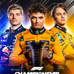 Esto es lo que necesitan Norris, Verstappen y Piastri para ser campeones en la F1 en 2025