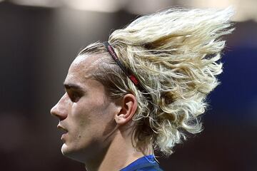 El jugador franc¨¦s del Atl¨¦tico de Madrid, Antoine Griezmann, durante un partido de su selecci¨®n contra Luxemburgo jugado en el Estadio Municpal de Toulouse.