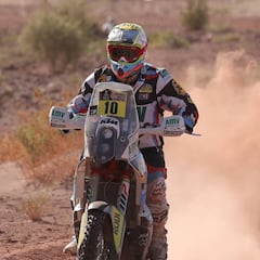 Monleón sufre una caída, es evacuado y abandona el Dakar