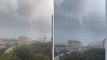 Impresiona mucho: el tornado por la DANA que ha aterrorizado a los vecinos de Málaga
