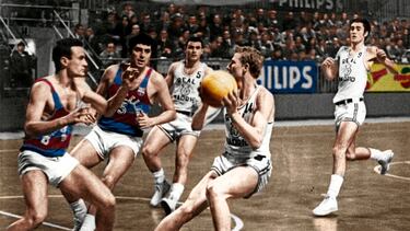 Wayne Brabender, en un partido con el Real Madrid.