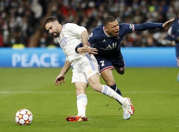 Choque de Carvajal y Mbappé